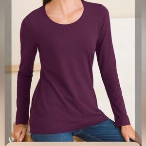 Chico’s Touch of Cool Scoop Neck Tee 0 Small